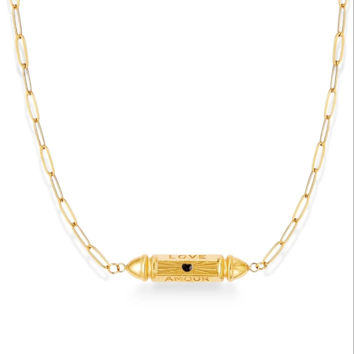 Geometric Star-Eye Pendant Necklace in Gold-Plated Copper for Women with Tarot-Inspired Colorful Design