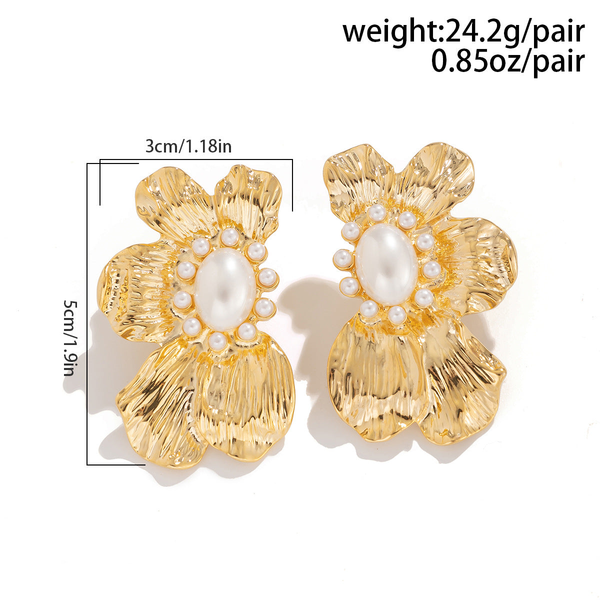 Exaggerated Streetwear Zinc Alloy Plated Ginkgo Leaf Earrings for Women