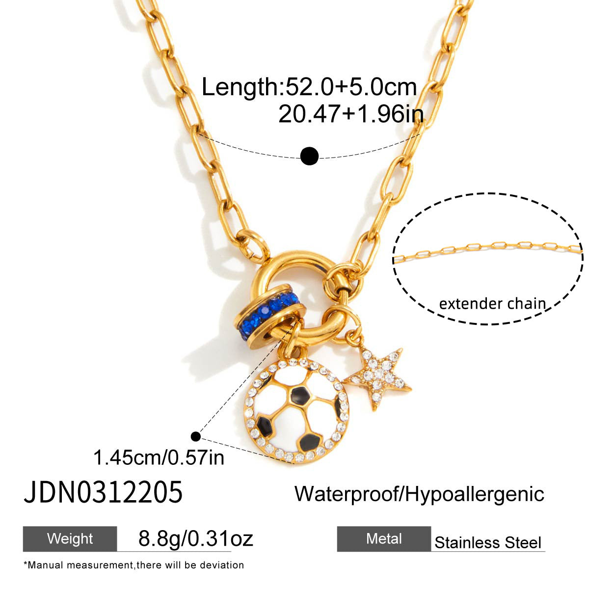 Minimalist Luxury Geometric Drip Oil Titanium Steel Tennis Necklace for Women