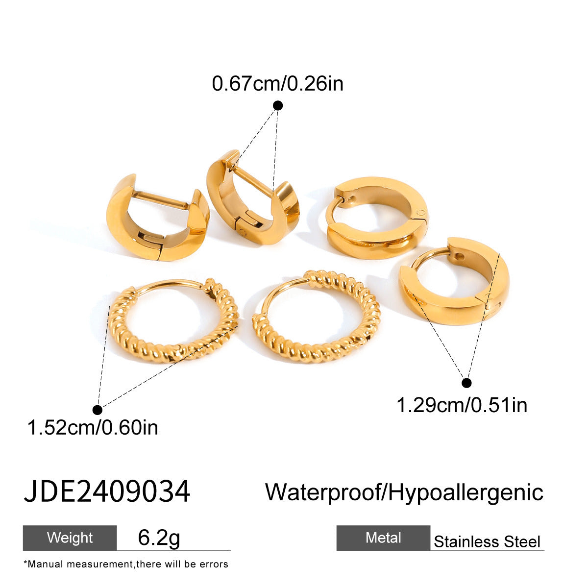 Orecchini a perno geometrici in acciaio inossidabile con dettagli in zircone e perle da donna
