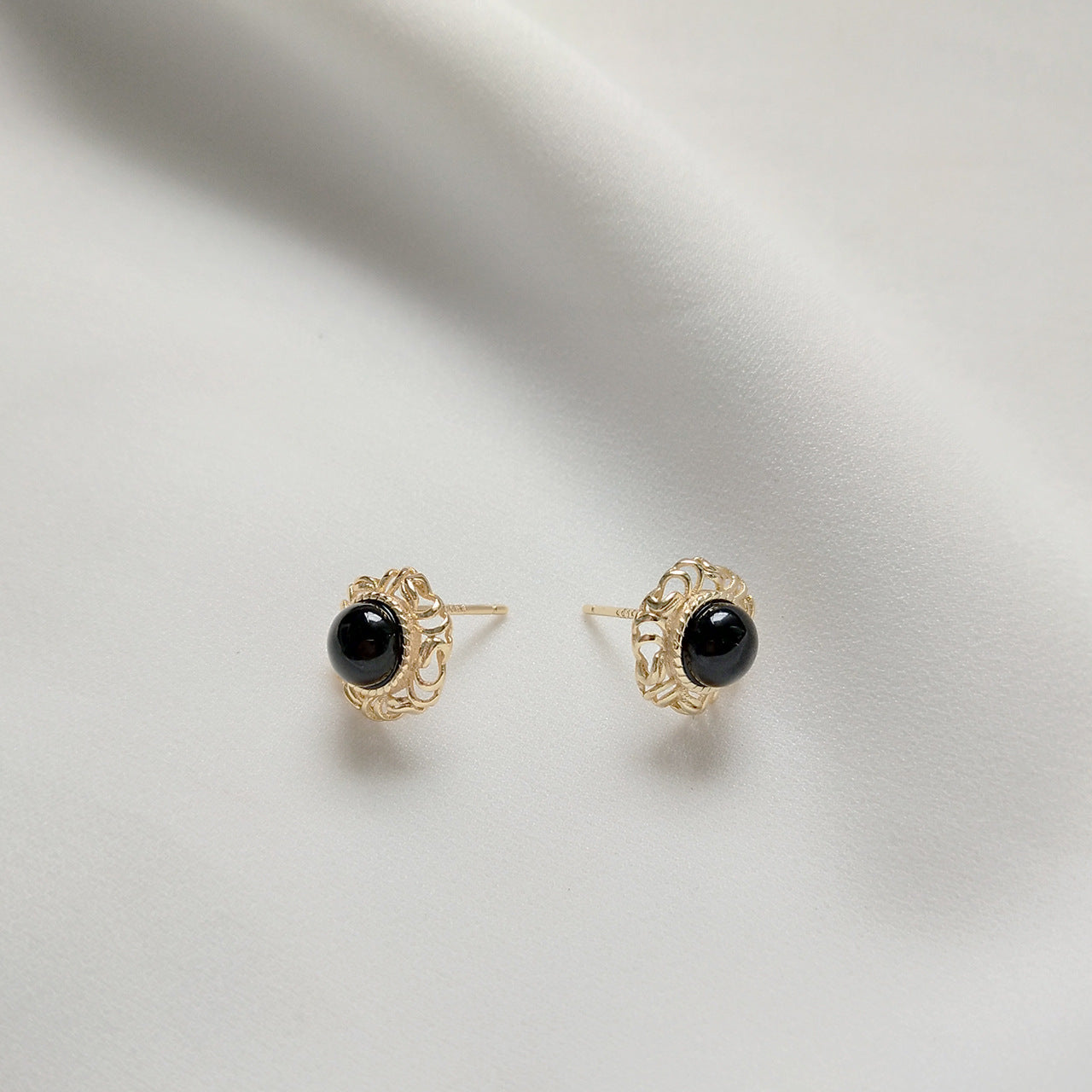 Orecchini in Argento Sterling 925 con Agata Intarsiata Floreale a Goccia Dolce e Perle