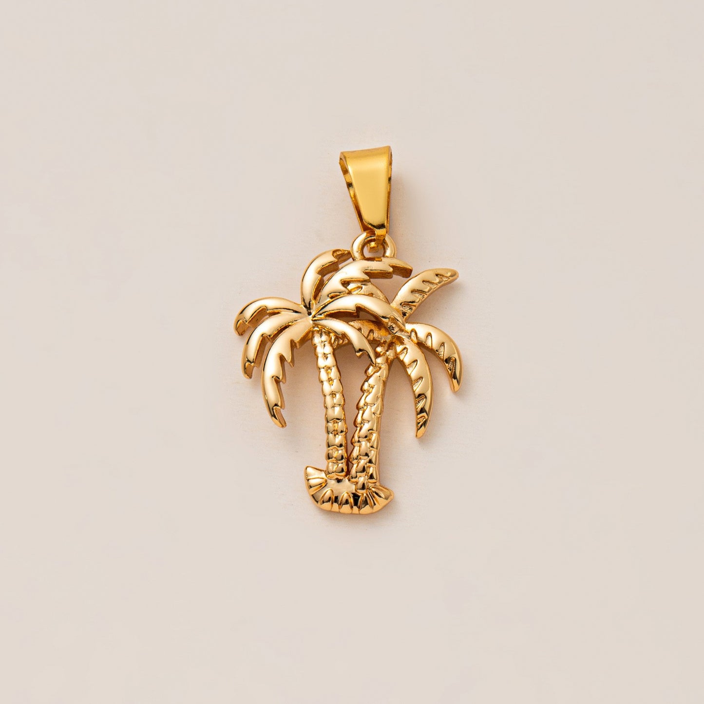 Sweet 14K Gold Plated Brass Floral Pearl Heart Star Geometric Plant Pendant Necklace Charm Bar
