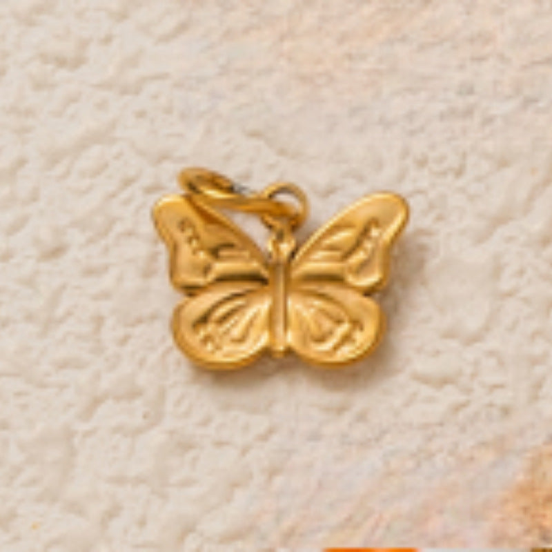 Colorful Plated Stainless Steel Butterfly Charm Bar