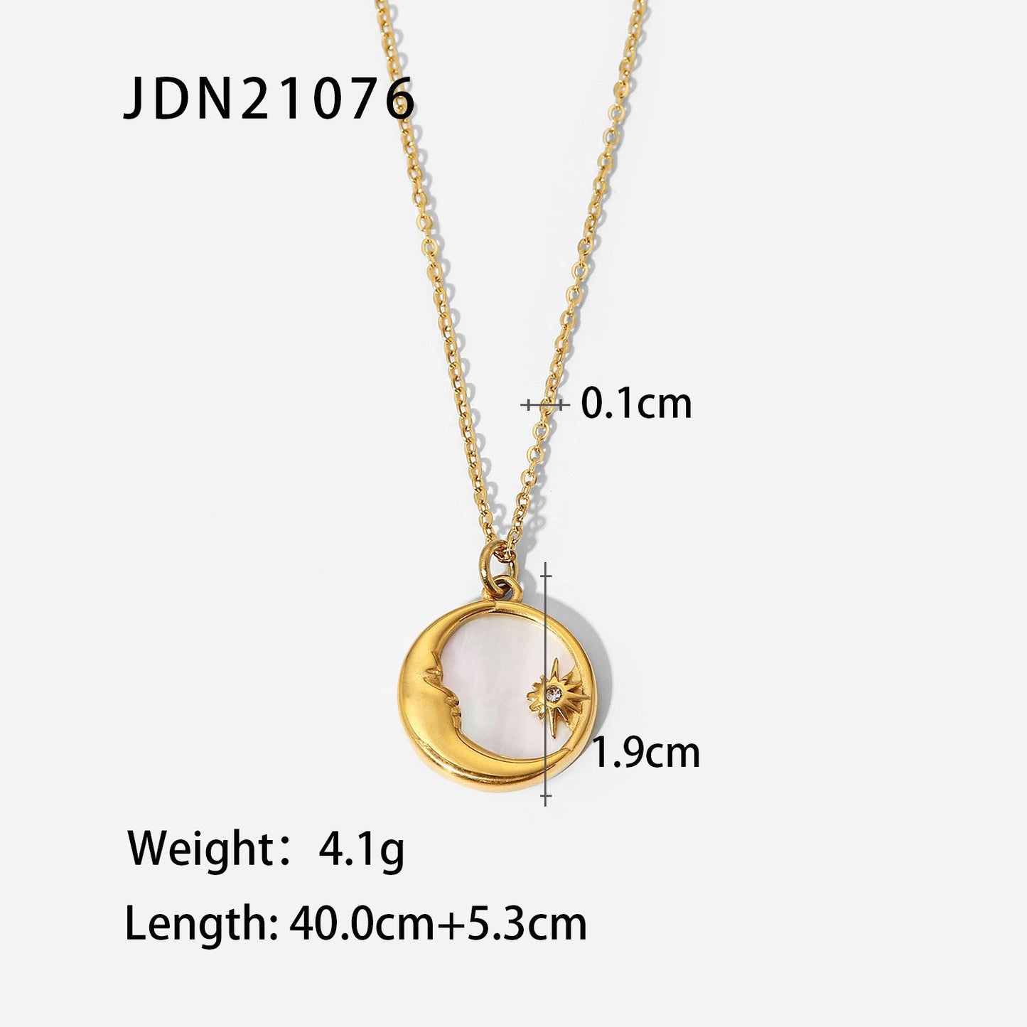 Minimalist Geometric Titanium Steel Pendant Stainless Steel Multi-layer Cable Chain Necklace for Women