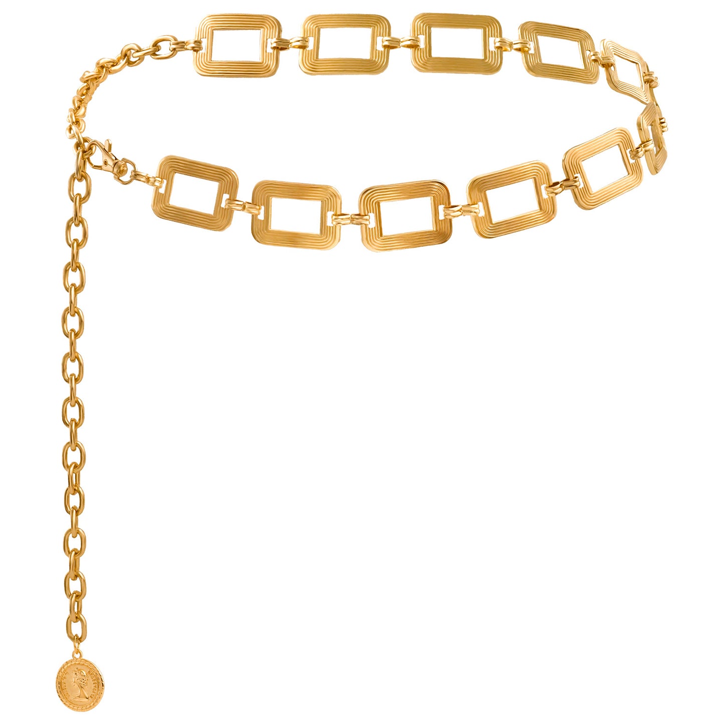Punk Streetwear Sun Moon Metal Body Chain for Women