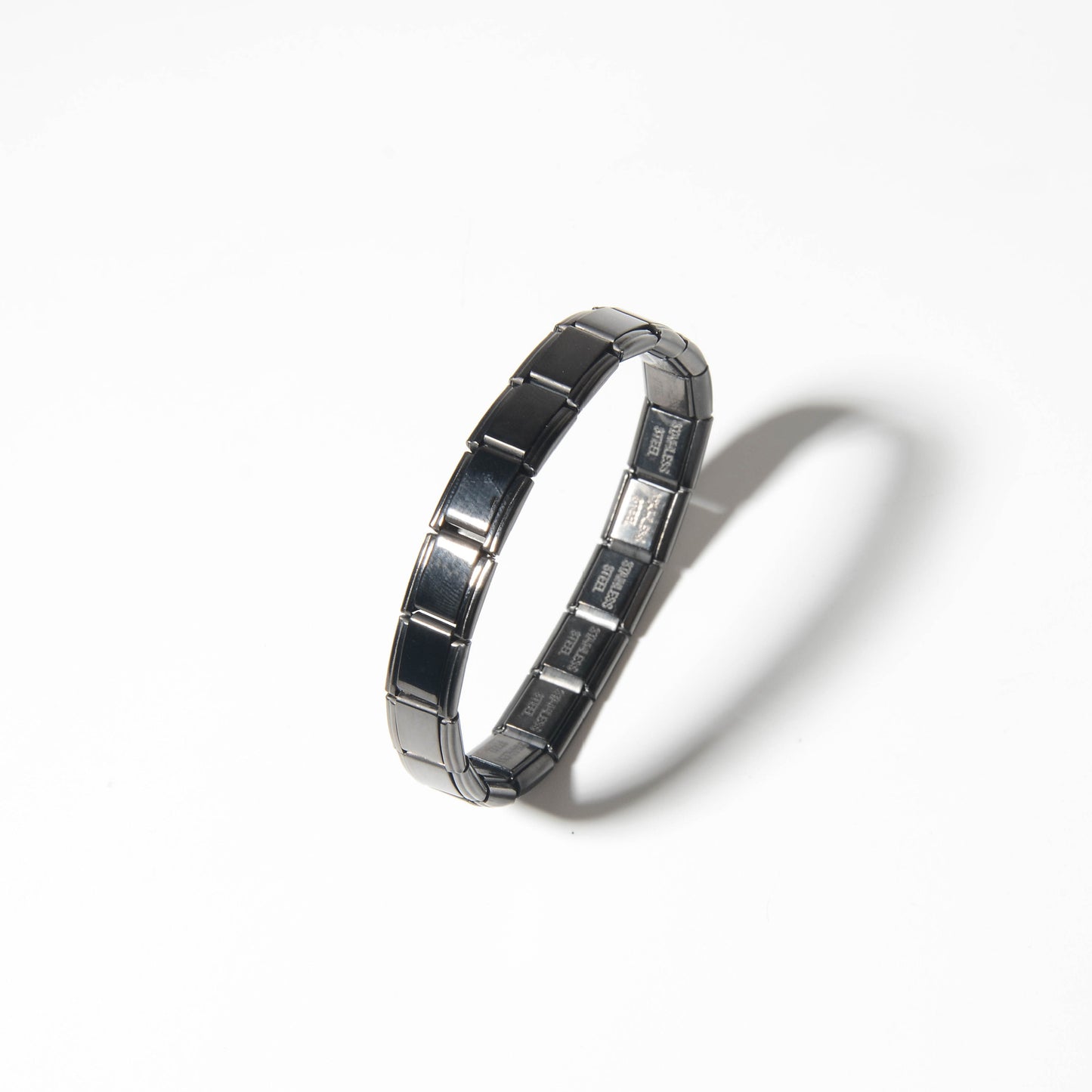 Sweet Stainless Steel Plated DIY Charm Bar Bracelet with Geometric Heart Star Letter Shapes for Unisex