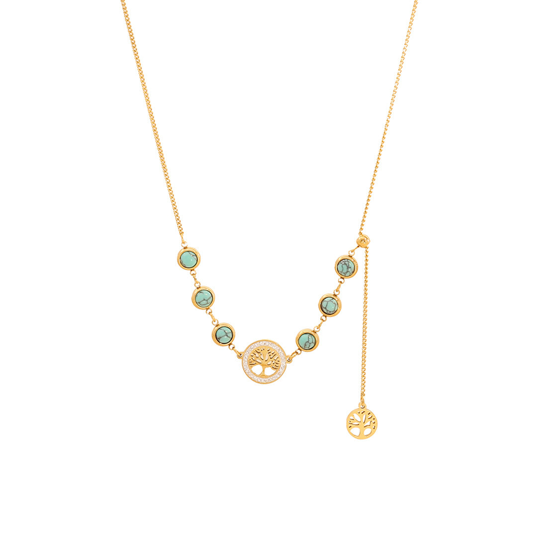 Collana Floreale Trendy con Perle e Farfalle in Acciaio Inossidabile con Strass e Finitura Placcata per Donna