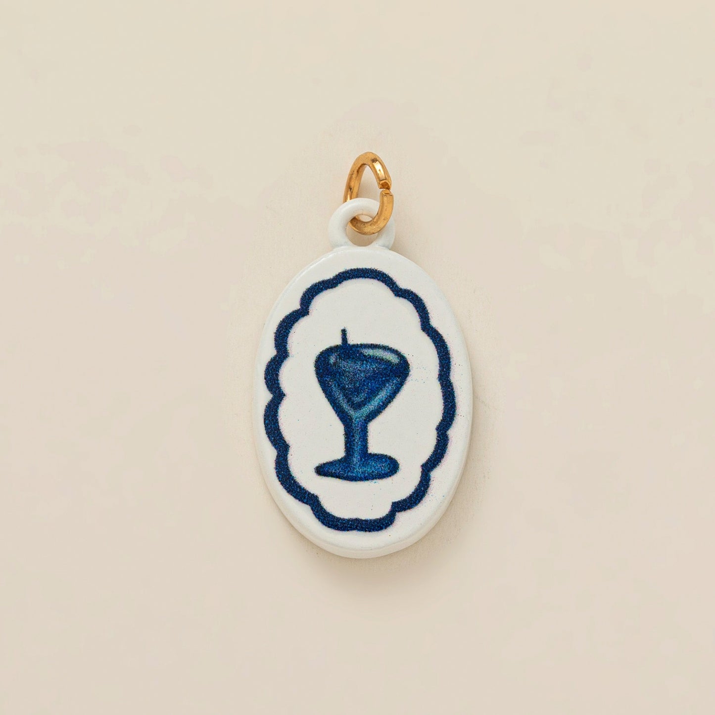 Sweet Floral Plated Brass DIY Charm Bar Shoe Buckle Pendant