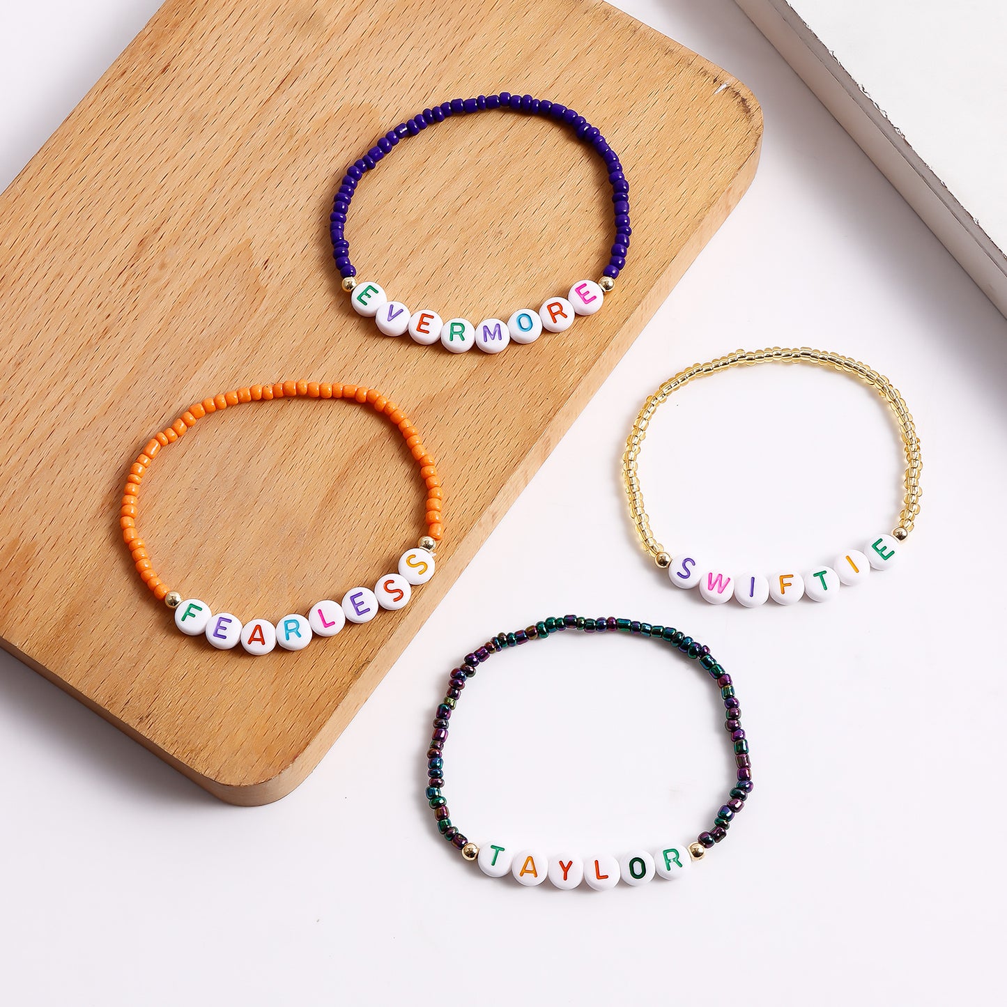 Bohemian Geometric Beaded Bracelet with Plated Finish for Women