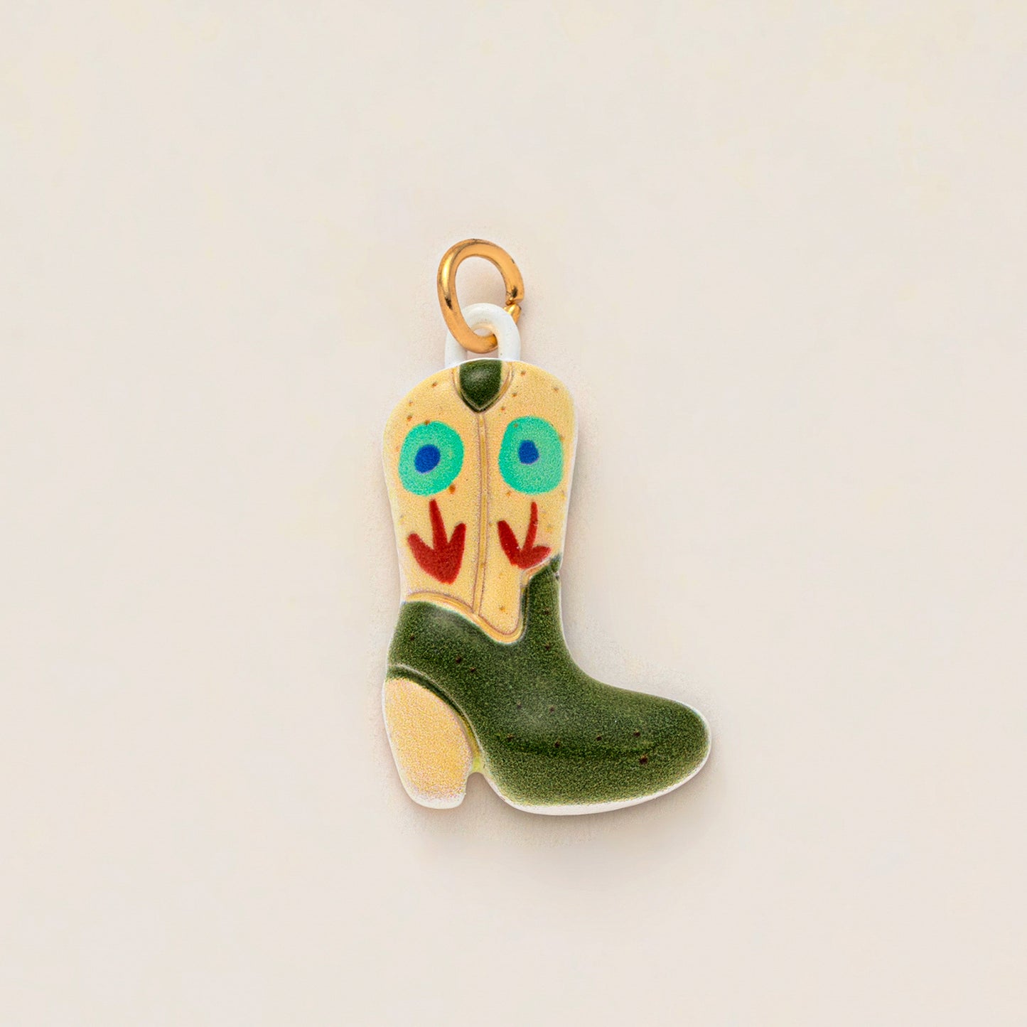 Elegant Casual Drip Oil Plated Brass Heart Geometric Pendant Necklace with Floral and Cartoon Charms
