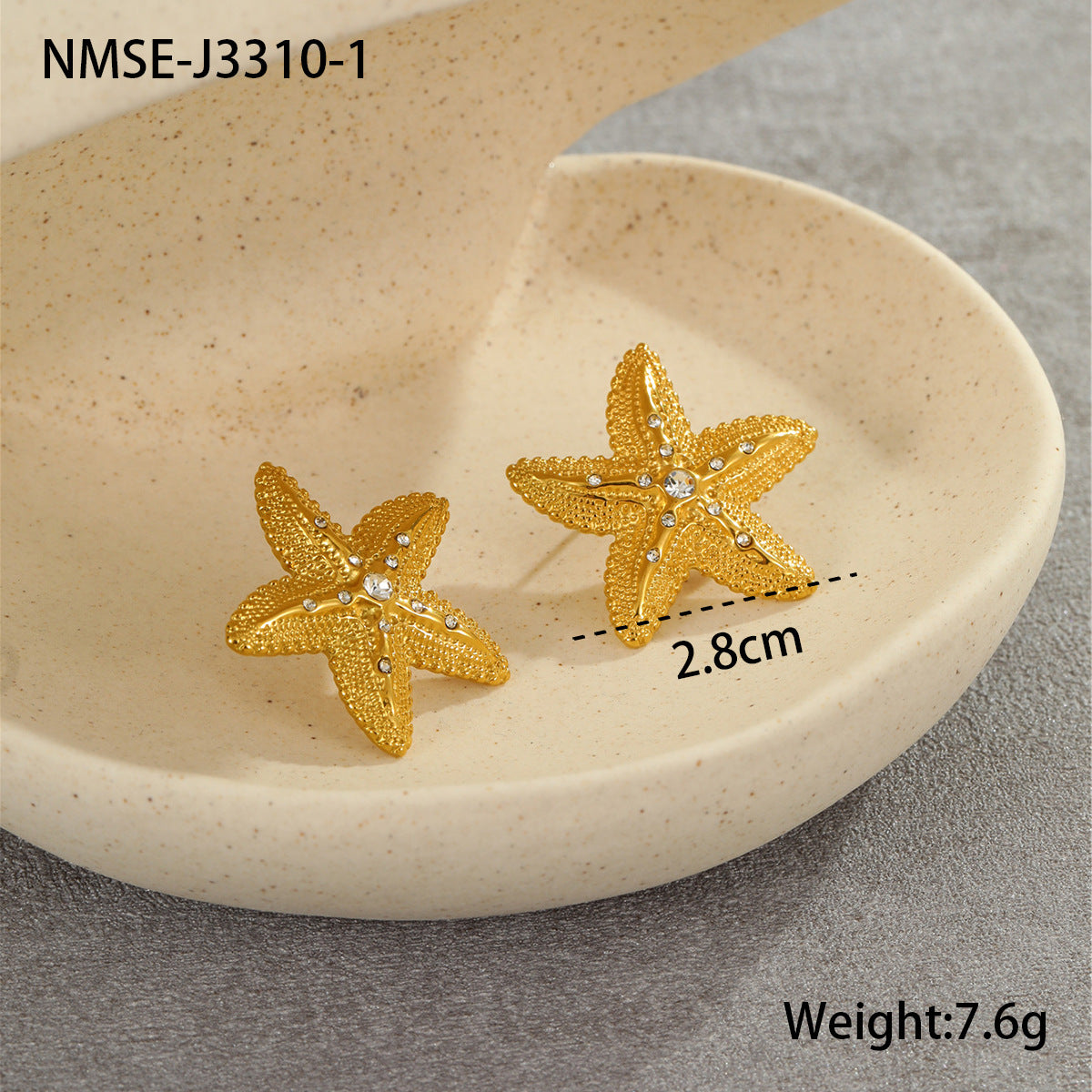 Aretes de acero inoxidable con forma de estrella de moda, incrustaciones de circonita y perlas para mujer