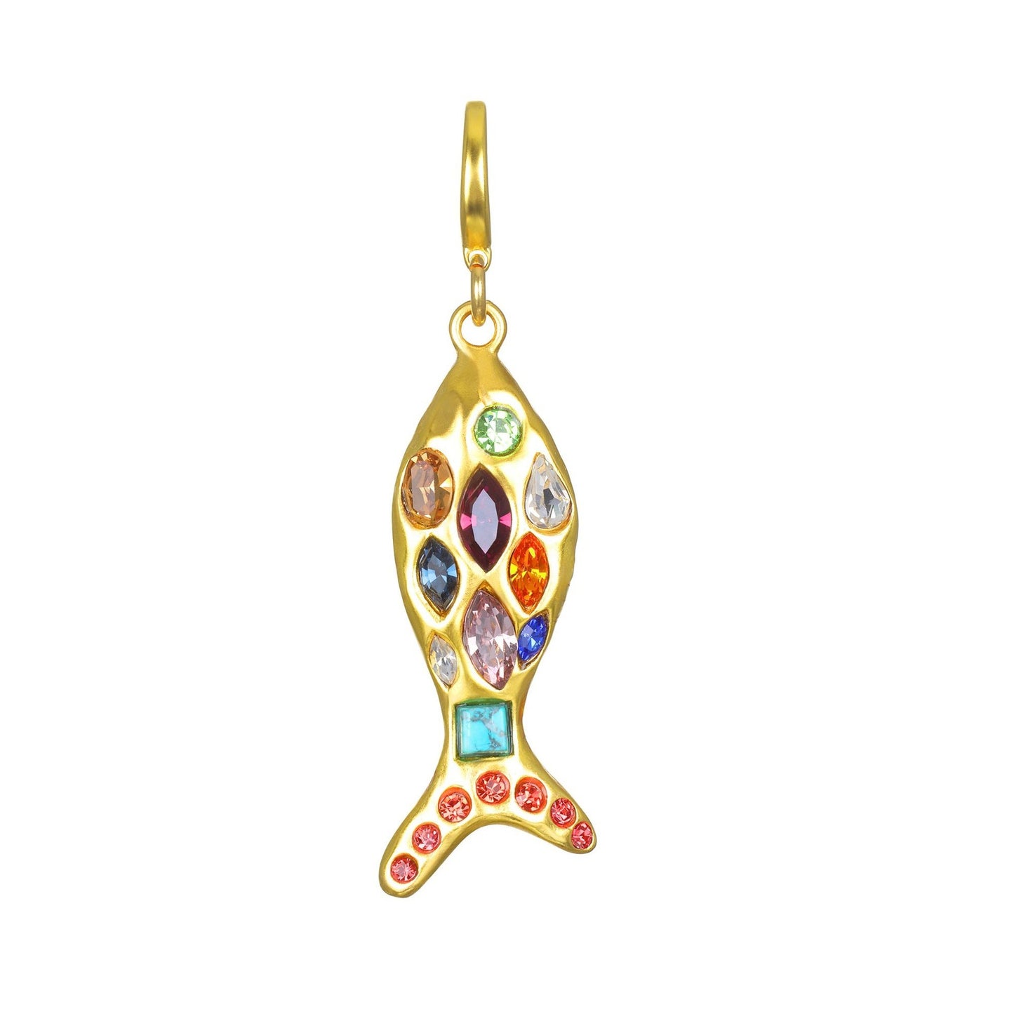 Minimalist Plated Brass Heart Charm Bar