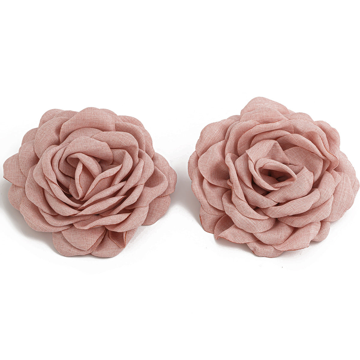 Vintage Floral Choker Necklace with 3D Rose and Camellia Fabric Flowers Handcrafted on Wax Cord