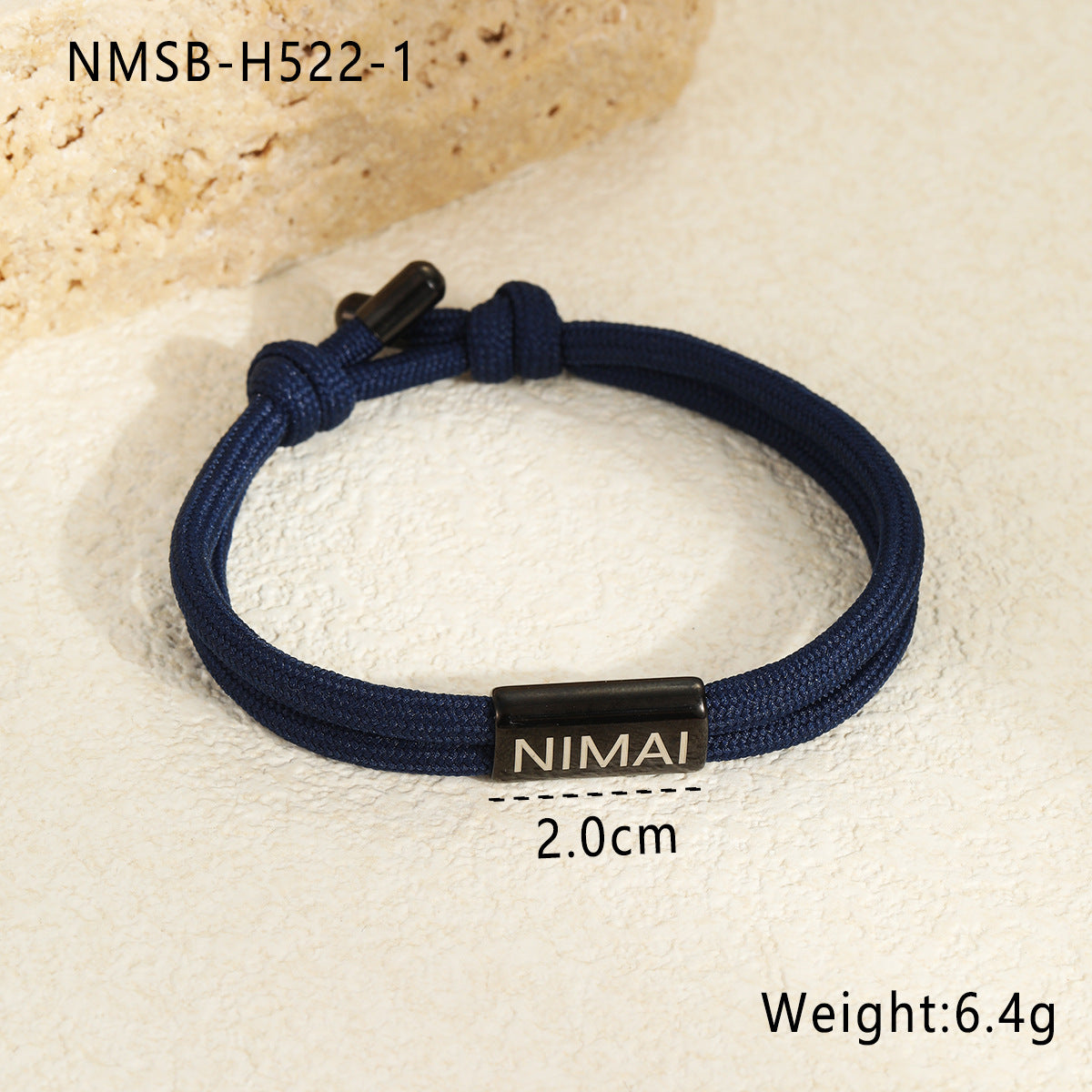 18K Gold Plated Geometric Stainless Steel Titanium Steel DIY Charm Bar Bracelet for Men and Women