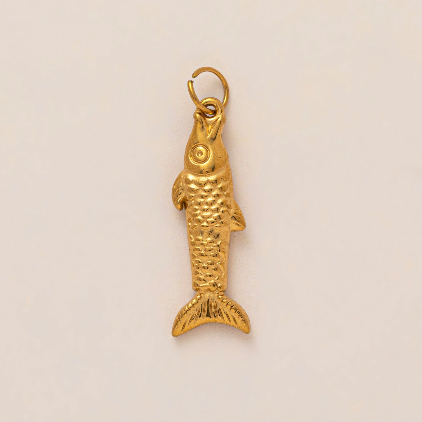 Vintage 18K Gold Plated Stainless Steel Animal Plant Charm Bar
