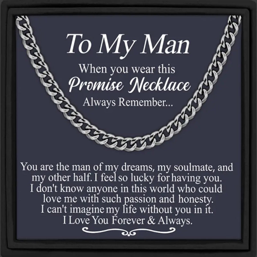 Hip-hop Streetwear U-shaped Plated Iron Cuban Link Chain Necklace for Men