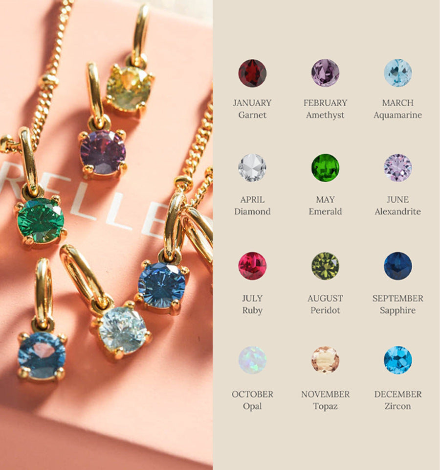 Exaggerated Geometric 18K Gold Plated Titanium Steel Diamond Inlay Charm Bar Necklace for Women