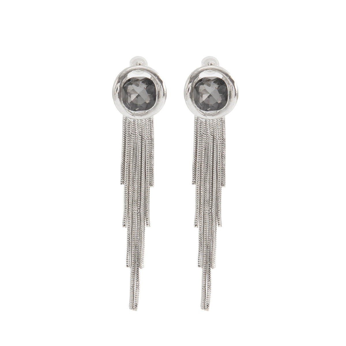 Minimalist Geometric Rhinestone Plated Zinc Alloy Earrings for Women