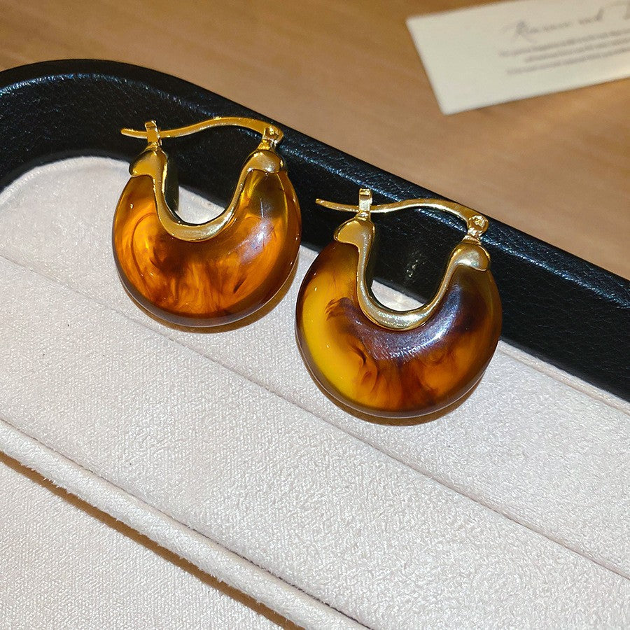 Orecchini a perno geometrici minimalisti in lega con placcatura in rodio da donna, gioielli per orecchie artistici di ispirazione vintage con perni in argento sterling 925