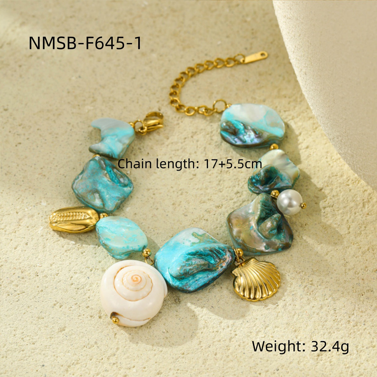 Fashionable Beach-Themed Necklace Set with Shell and Starfish Charms Stainless Steel Plated Summer Jewelry for Women