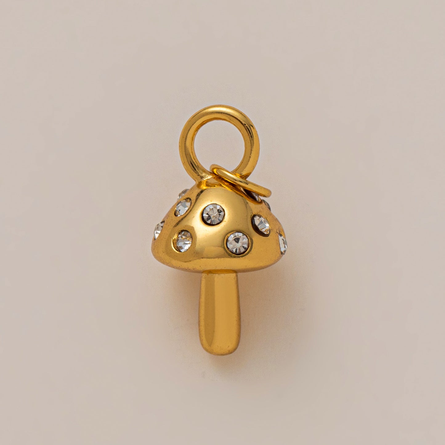 Vintage 18K Gold Plated Stainless Steel Star Pendant Charm Bar for Women