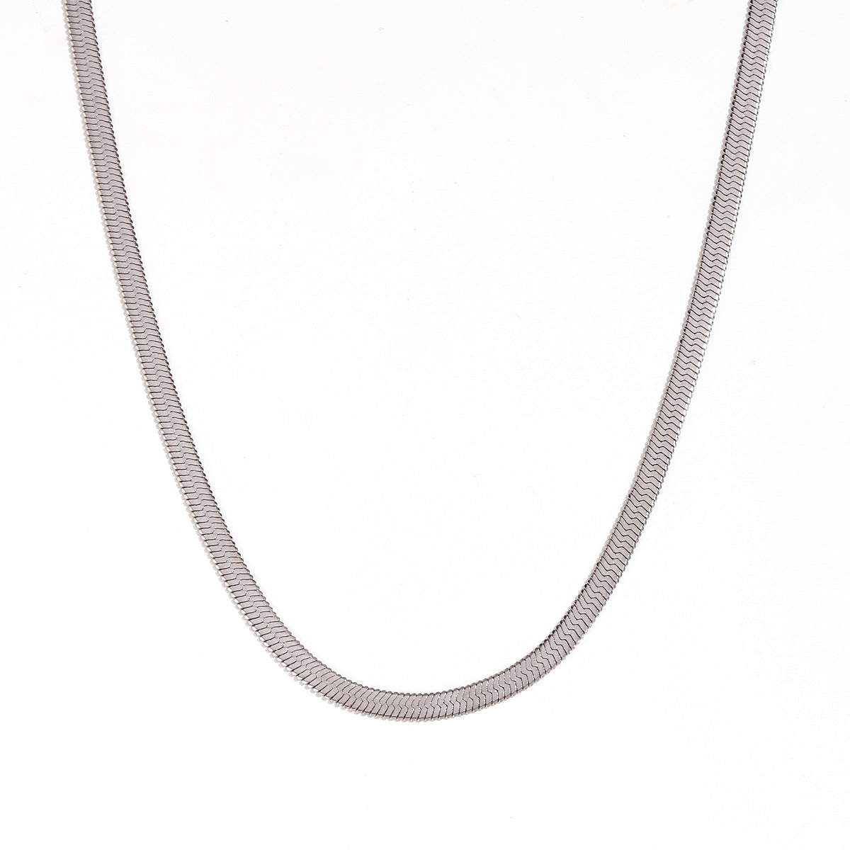 Minimalist Geometric Titanium Steel Plated 18K Gold Blade Chain Anklet Waist Chain Bracelet Necklace for Women