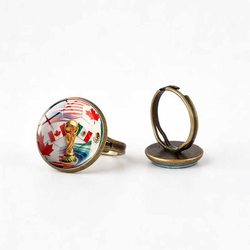 Sporty Geometric Alloy Plated Ring Unisex Fashion Jewelry