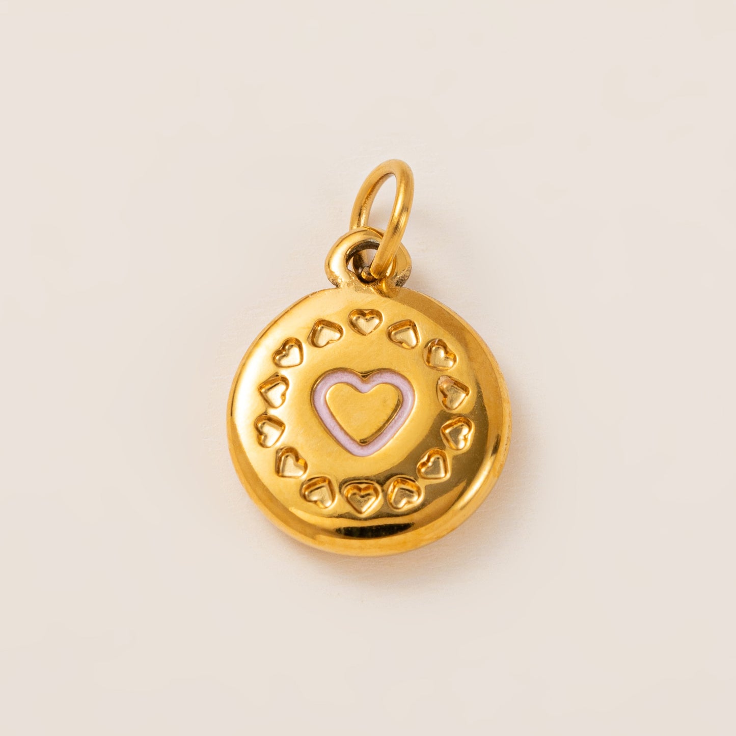 Minimalist Geometric Heart Stainless Steel PVD 18K Gold Plated DIY Charm Bar Necklace