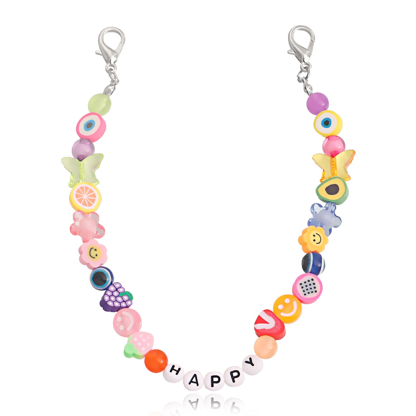 Bohemian Style Geometric HAPPY Letter Alloy Anklet for Women with Creative Design