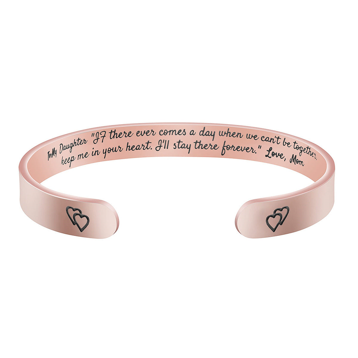 Pulsera de acero inoxidable de moda para mujer con acabado chapado, regalo ideal de Navidad, cumpleaños, Acción de Gracias para mamá