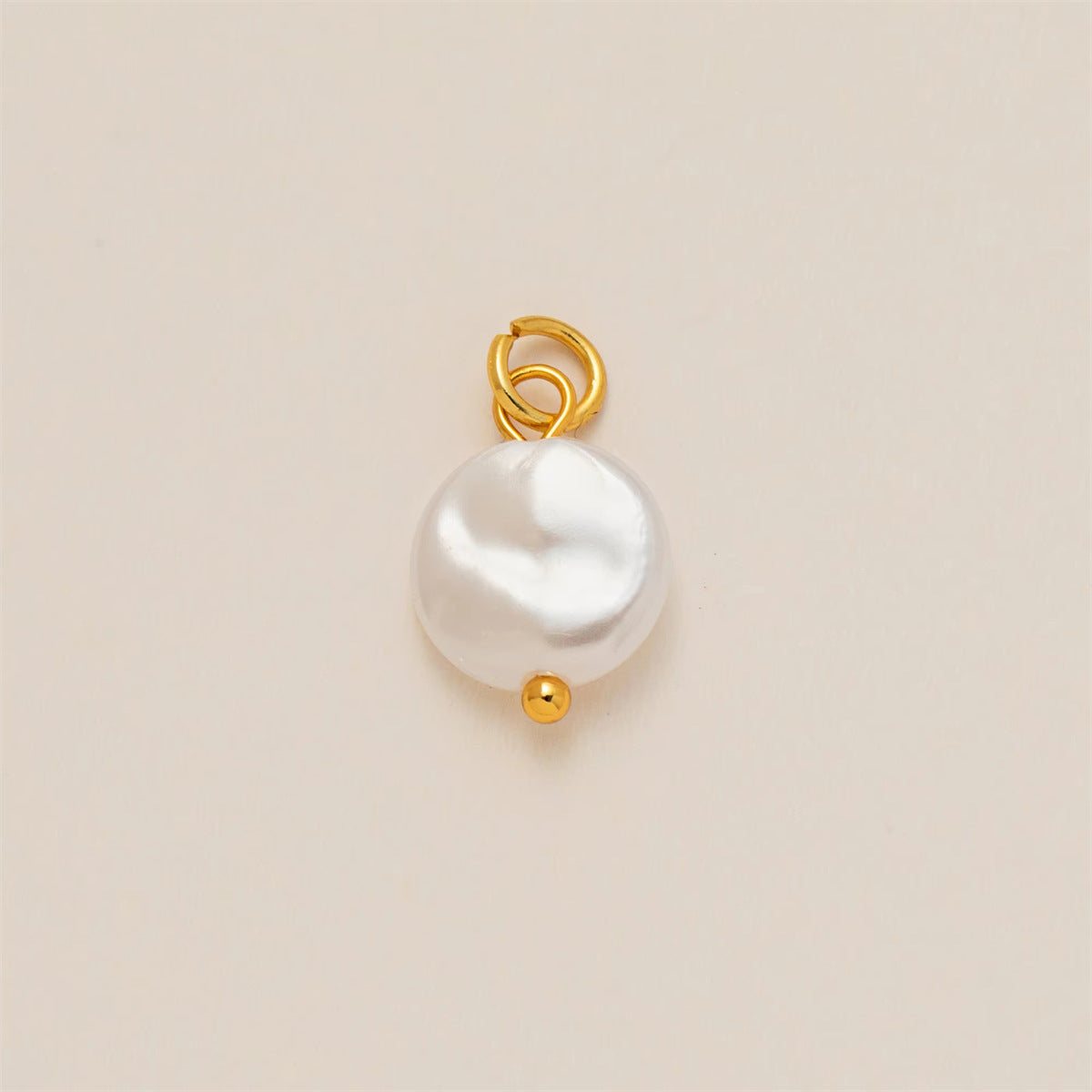 Minimalist Floral Pattern Brass PVD Plated Charm Bar