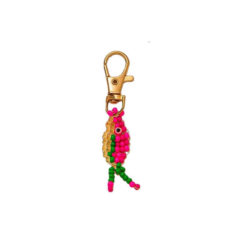 Minimalist Geometric Fish Brass Plated Pendant Unisex Keychain Bag Charm