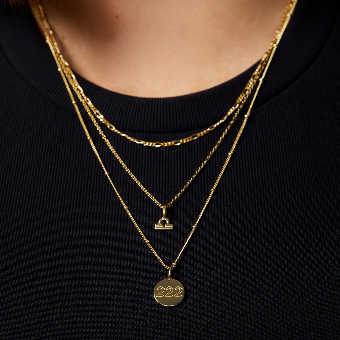 Elegant Stainless Steel PVD Zodiac Charm Bar Necklace