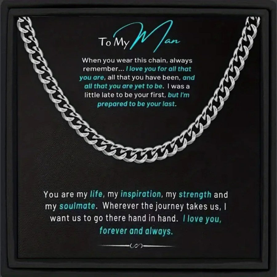 Hip-hop Streetwear U-shaped Plated Iron Cuban Link Chain Necklace for Men