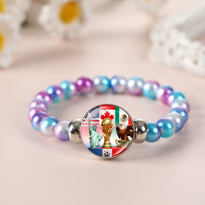 Geometric Crystal Beaded Bracelet Unisex Fashion Jewelry