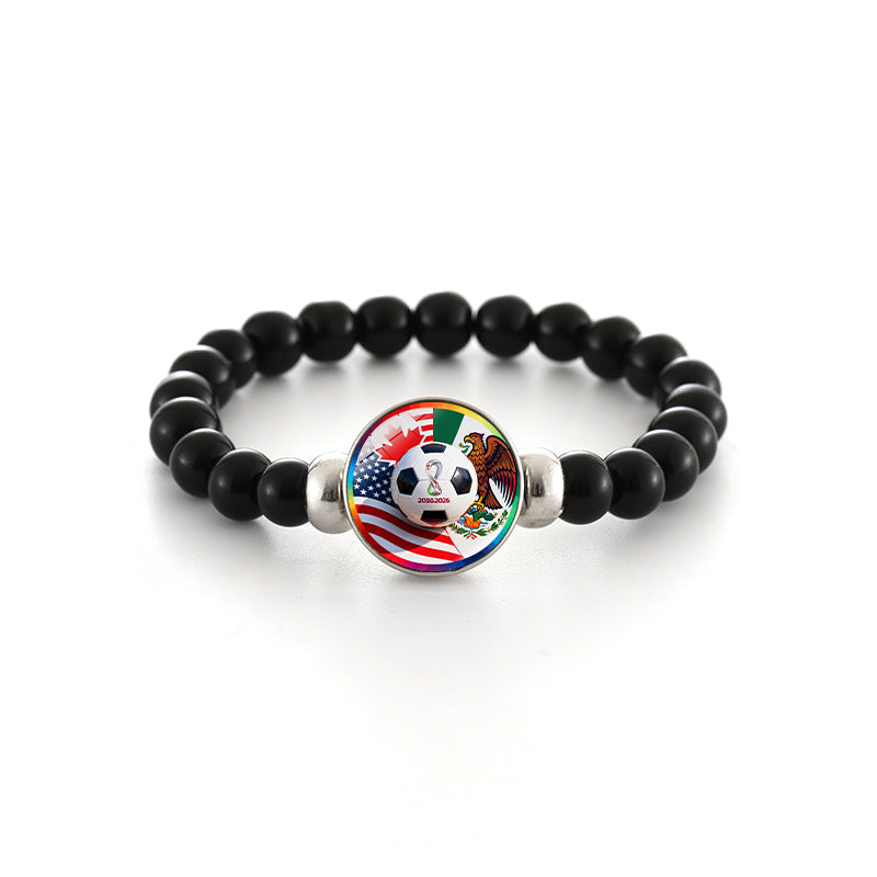 Braccialetto geometrico con perline di cristallo, gioielli alla moda unisex