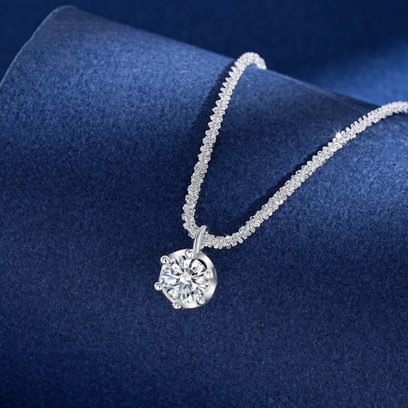 Original Design Irregular Shape Copper Pendant on Titanium Steel Plated Necklace for Women