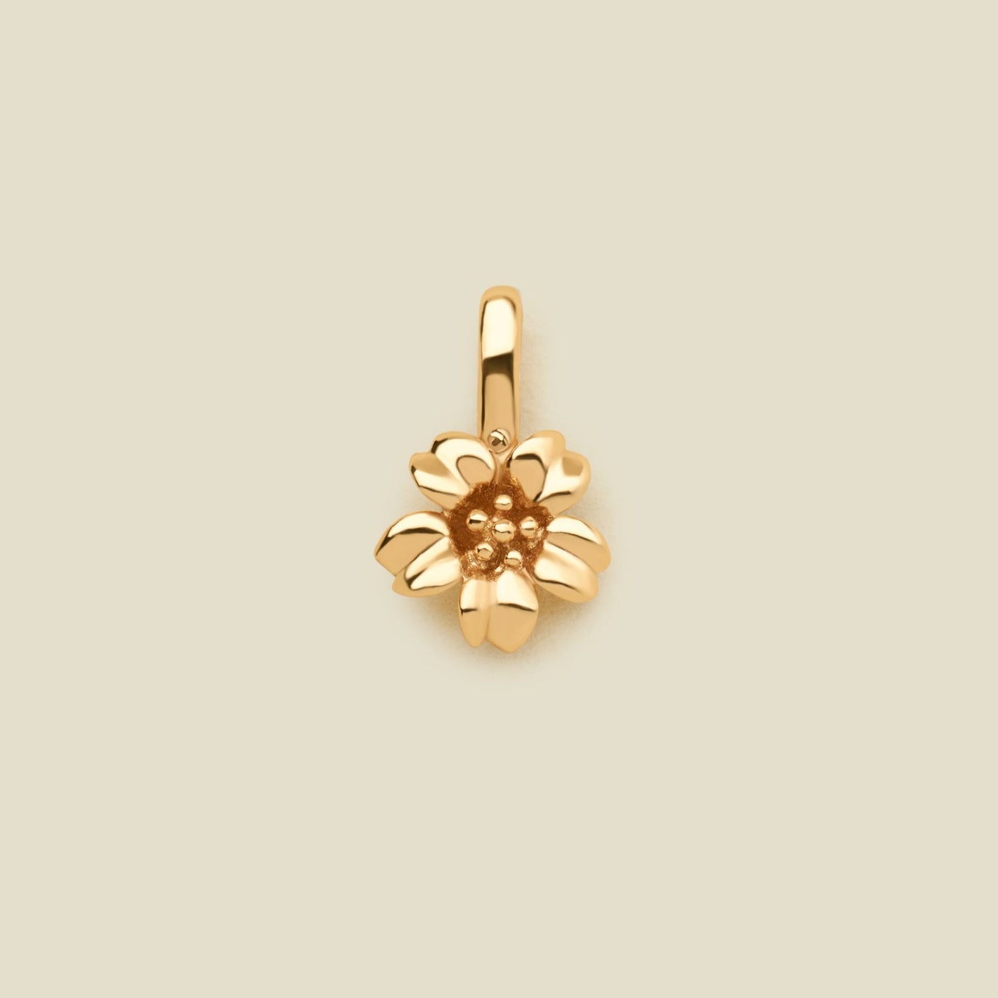 Vintage 18K Gold Plated PVD Stainless Steel December Birthstone Charm Bar