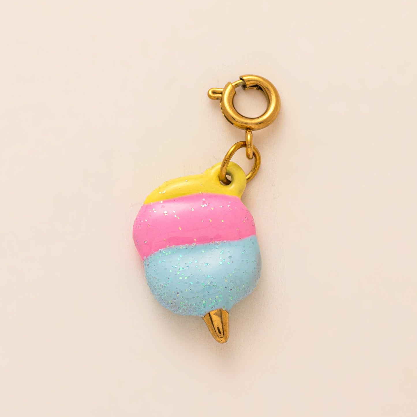 Casual Plated Resin Bag Charm with Fruit and Animal Patterns