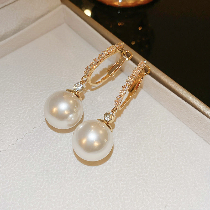 Chic Vintage Pearl Stud Earrings with Floral Bow Leaf Diamond Drop Geometric and Animal Motifs in Steel Posts