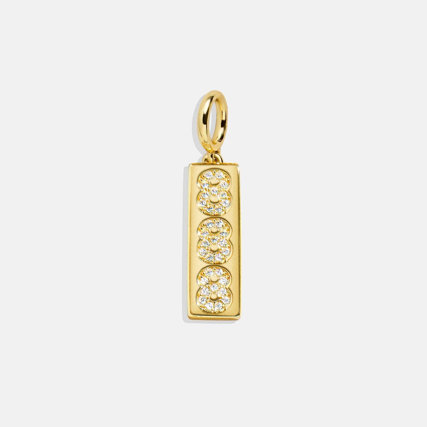 Geometric Square Brass Pendant Necklace with Rhinestone Inlay for Women