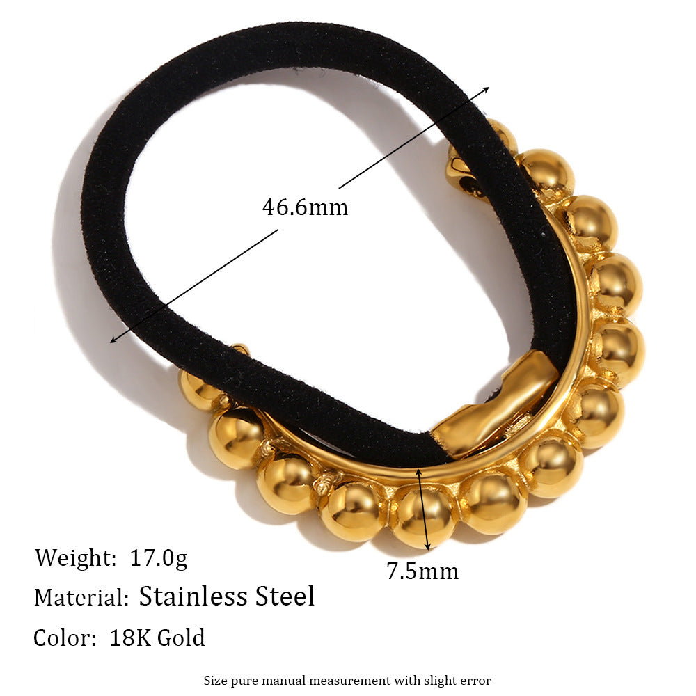 Vintage Butterfly Wing Hair Tie for Women Made of Stainless Steel with 18K Gold Plating