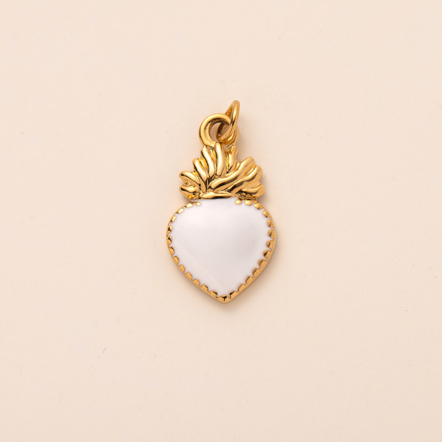 Casual Stainless Steel PVD 18K Gold Plated Heart Charm Bar
