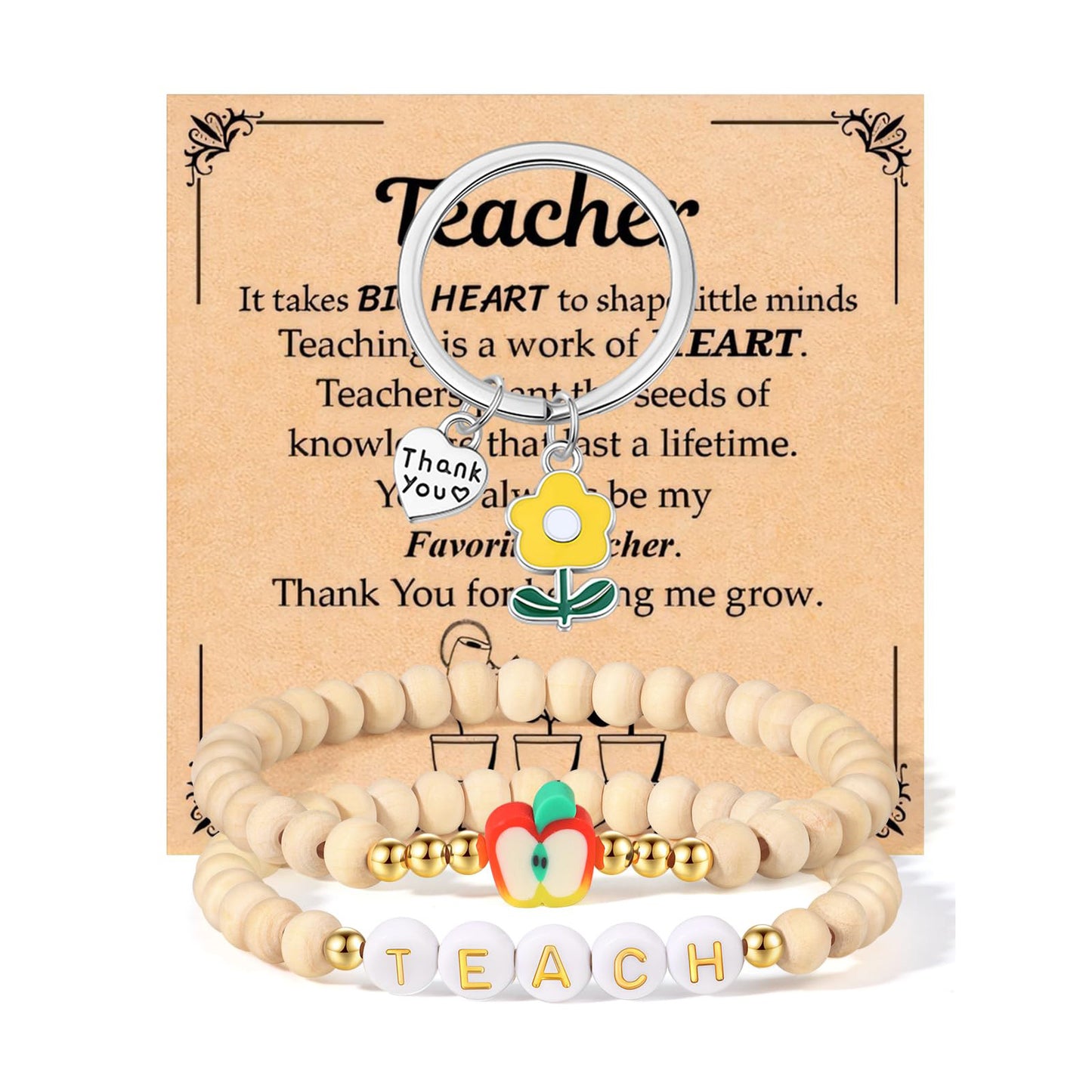 Sweet Elegant Letter Agate Beaded Bracelet for Women