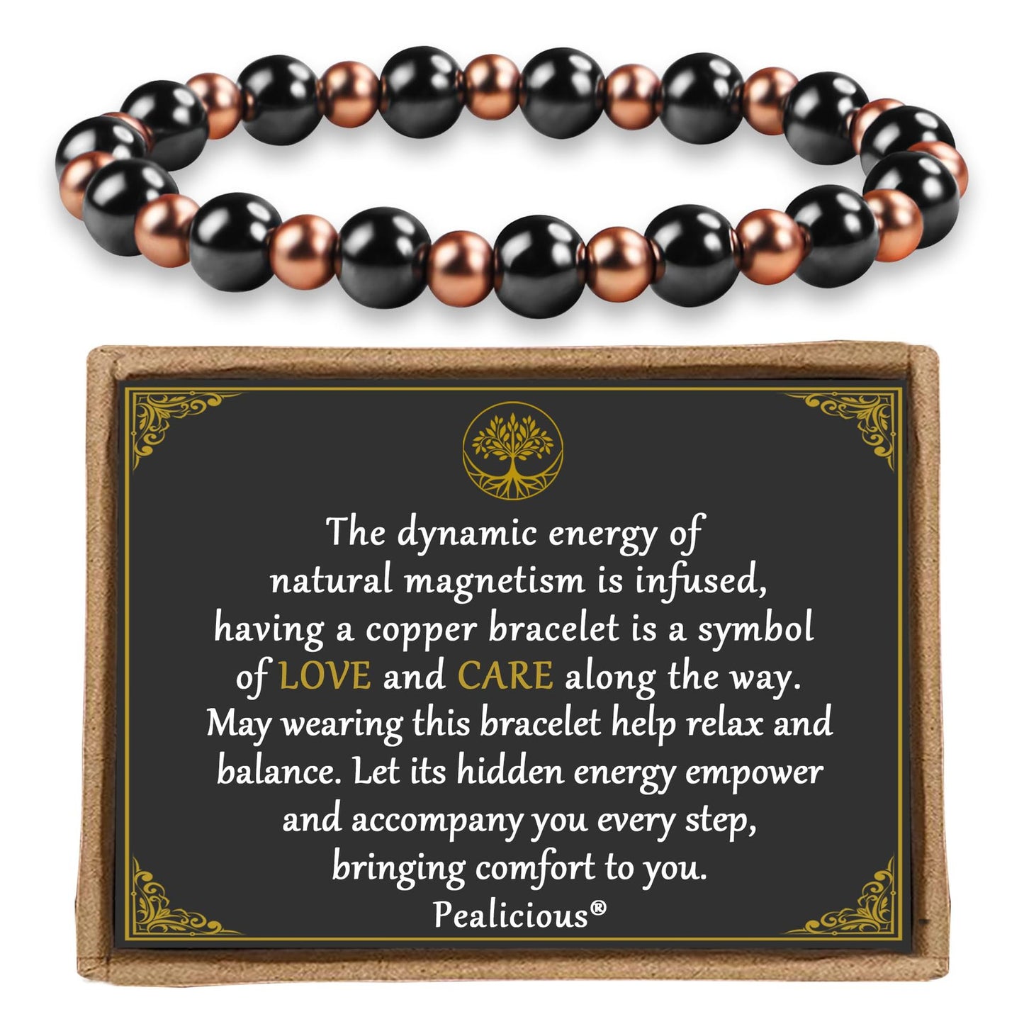 Unisex Adjustable Woven Bracelet with Obsidian and Tiger Eye, Geometric Heart Round Design
