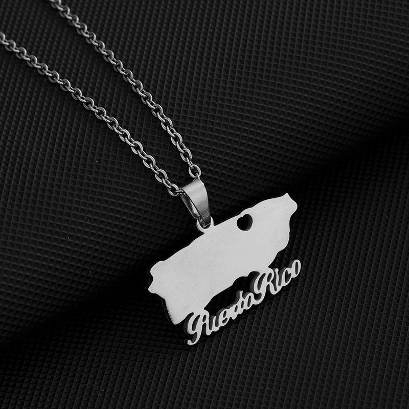 Collana con Pendente Minimalista a Cuore in Acciaio al Titanio Placcato, Unisex