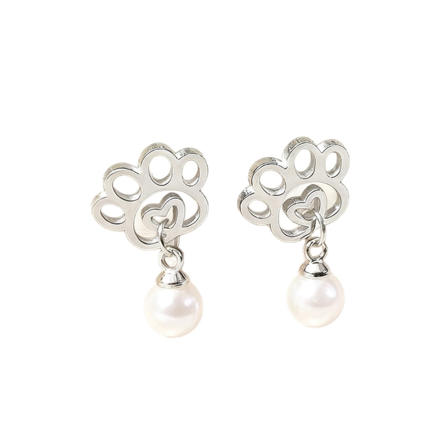 Orecchini a perno da donna in acciaio inossidabile placcato, design minimalista, elegante, geometrico, a zampa di gatto