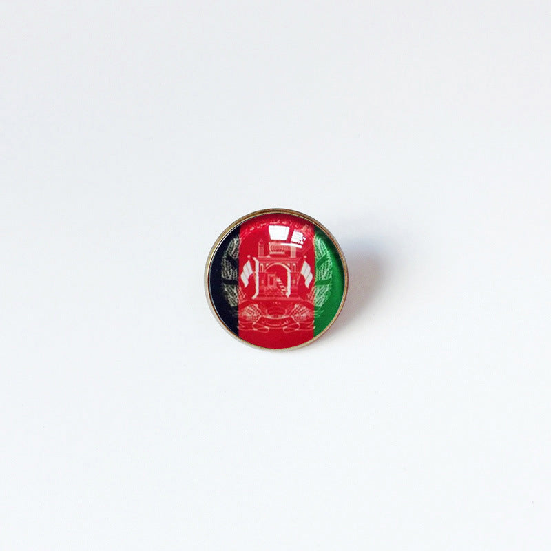 Pin de Solapa de Aleación Esmaltado Personalizado con Diseño de Bandera del Mundo para Hombres y Mujeres