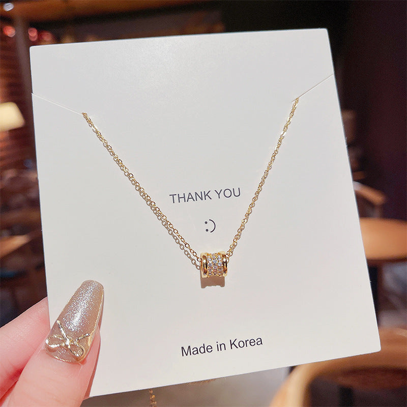 Minimalist Irregular Animal-Shaped Titanium Steel Necklace with Gold Plating for Women and Men