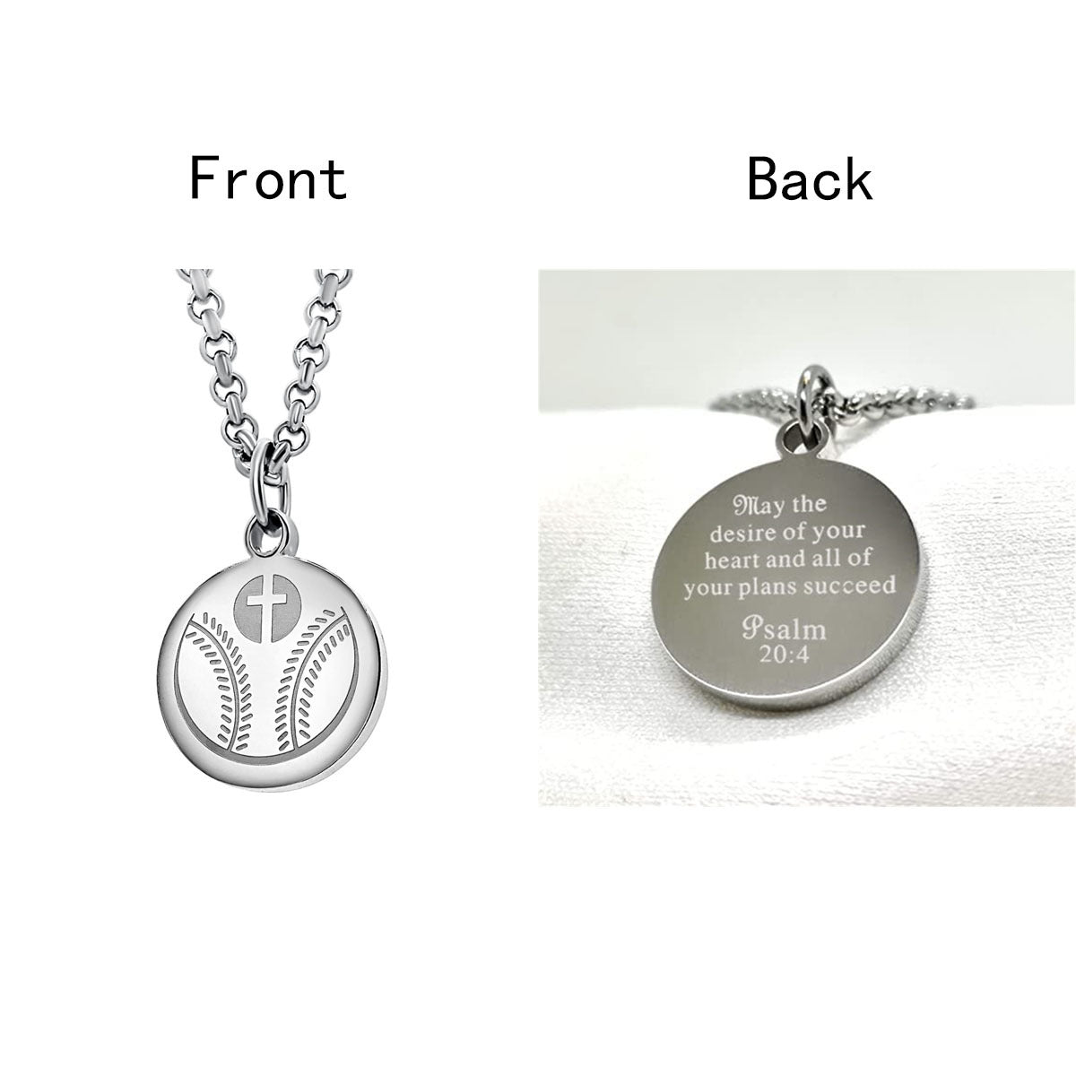 Collana girocollo da donna con ciondolo rotondo geometrico minimalista in acciaio al titanio con finitura lucida e catena a O